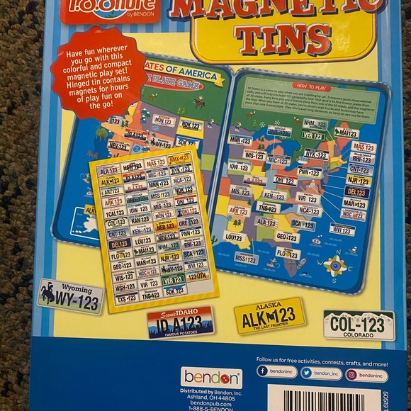 Game Time Other - 4+1 Game Time Magnetic - Blue and Yellow Puzzle Set,drawing board with light